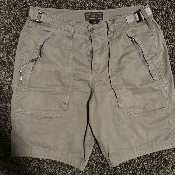 Abercrombie & Fitch Other - Abercrombie and Fitch men’s paratrooper shorts cargo zip pocket grey 31